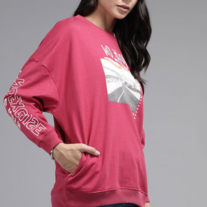 Ensemble tendance personnalisé Nouveau look Sweat-shirt pour femme Tissu pur polyester facile à porter Tenue tendance Sweat-shirt pour femme - Product Image 3
