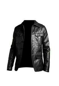 Veste en cuir pour motard en cuir véritable vieilli Matériau de qualité supérieure Vêtements en cuir - Product Image 4