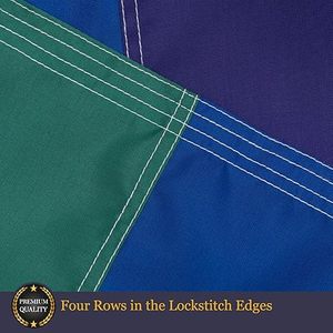 Bandera del Orgullo Gay LGBT, Lesbiana, Transgénero y Bisexual, para Interiores y Exteriores, 3x5, con Franjas Cosidas, Resistente a la Decoloración - Product Image 5