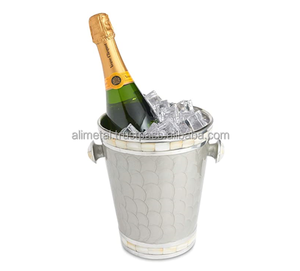 Customization Modernist Stainless Steel <b>Beer</b> Bucket, Champagne Chiller or Wine Cooler Bar ware Utensils And Decor - Product Image 4