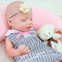 Poupées reborn micro-prématurées de 16 pouces, réalistes, 100% silicone platine, écologiques, douces, pour filles, jouet cadeau