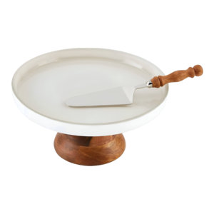 Venta al por mayor elegante madera y mármol pastel Stand logotipo personalizado disponible en el mejor precio - Product Image 1