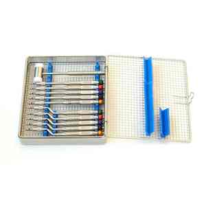 Kit de túnel Dental profesional de acero inoxidable de alta calidad, juego de instrumentos dentales orales de potencia Manual para cirugía de implantes - Product Image 4
