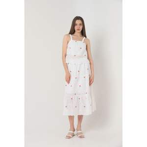 Collection de jupes longues brodées florales élégantes en gros - Product Image 4