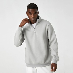 Tops de sport à manches longues à fermeture éclair quart pour homme, à séchage rapide, de marque OEM - Product Image 1