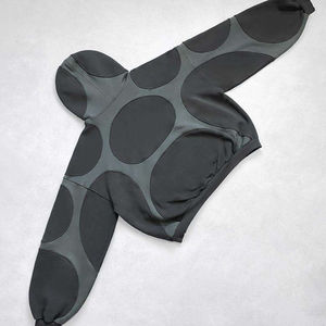 Chaqueta de Forro Polar con Capucha, Estilo Hip Hop, Personalizada con Logotipo de Cristal y Pedrería, Moda Urbana Unisex, 100% Algodón - Product Image 3