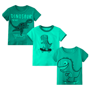 T-shirt à manches courtes en velours côtelé écologique 200 g/m² avec impression de logo personnalisé, pour enfants, filles et garçons, été, couleur unie, appliques - Product Image 2