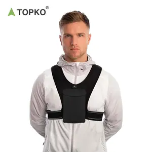 TOPKO High Quality Running Vest Lightweight Phone Holder Running Vest for Jogging Hiking Cycling Running Vest