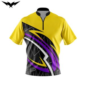 Diseña Tu Propia Camisa de Boliche Sublimada con Cierre, Estampado Vintage, Transpirable, de Secado Rápido, con Bordado 3D - Product Image 3