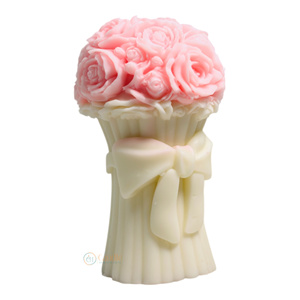 Bouquet élégant fait à la main Design bougie parfumée en cire de soja pour la décoration intérieure pour Noël Pâques anniversaires Graduation Diwali & Ramadan - Product Image 5