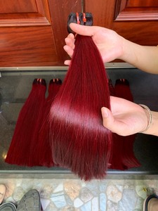 Cheveux bruts vietnamiens vente en gros paquets trame couleur de cheveux rouges nuances cheveux vierges de qualité supérieure - Product Image 3