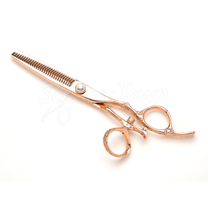 Tijeras de adelgazamiento giratorias Premium con mango personalizado y diseño ligero para estilistas - Product Image 1