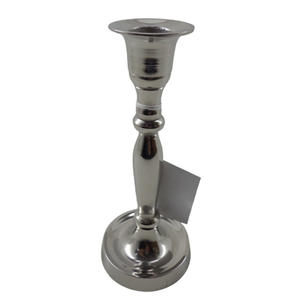 Bougeoir en métal à 3 bras pour décoration de mariage, porte-bougie à patine grise pour décoration de mariage, fait à la main en vrac - Product Image 5