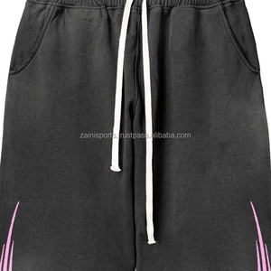 Pantalon de survêtement avec logo personnalisé Pantalon de sport et d'entraînement Pantalon de survêtement en polyester de style décontracté avec service OEM Pantalons pour hommes lavés - Product Image 5