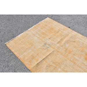 Tapis Patchwork Orange Moderne 4.9X8.1 pieds Abstrait Rectangle Design Laine Grande Surface Tapis Turc pour Adolescent Salon Latex - Product Image 5