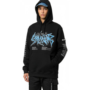 Sudaderas con capucha sólidas de mezcla de algodón de calidad Premium para hombre, logotipo personalizado, impresión Digital completa, secado rápido, transpirable, invierno, 2026 - Product Image 2