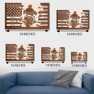 Grande peinture sur bois d'un chauffeur par Delarchi, impression UV, cadeau multifonctionnel pour papa pour les occasions spéciales - Product Image 4