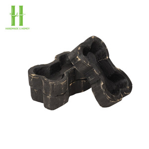 VENTE CHAUDE Ventes d'usine Bol à pâte en bois moyen fait à la main et sculpté à la main Bougie à la cire de soja pour la décoration de la maison - Product Image 6