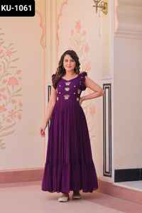 Robe brodée de créateur pour mariage et festival Fonction pakistanaise Salwar Kameez Suit Heavy Sequence Work Anarkali Gowns - Product Image 5