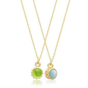 Doble Color bola diseño mujer encanto collar joyería hecha a mano al por mayor 925 joyería de plata esterlina - Product Image 3