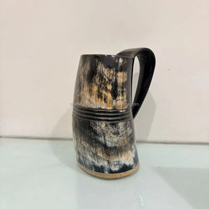 Jarra de Cuerno de Búfalo para Beber, Estilo Animal Natural Pulido, Estilo Vikingo, Ecológico, Tamaño Personalizado, Calidad Premium, Asa para Cerveza y Café, en Oferta - Product Image 5