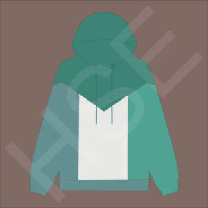 Unisex Color Block Hoodie Grey Blue <b>White</b> Pullover <b>Sweatshirt</b> for <b>Men</b> and Women - Product Image 4