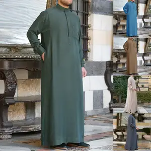 <b>Thobe</b> <b>Men</b> 2023 Thobes Wholesale Pakistan Jubbah Eid Collection Cheap Tobe Thawb High Quality Dresses Islamic Clothing - Product Image 1
