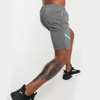 Pantalones Cortos Deportivos para Hombre, de Secado Rápido, Transpirables, 100% Algodón, Cintura Elástica, Color Sólido, en Oferta