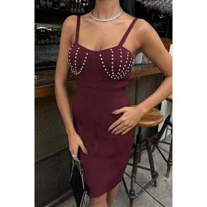 Vestido Mini Belina con Cintura Natural 2804 Adornado con Pedrería - Product Image 6