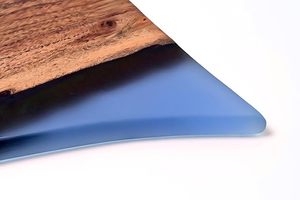 Planche à découper de luxe en résine époxy et bois dur Planche de cuisine polyvalente pour couper en tranches et présenter des aliments élégants - Product Image 3