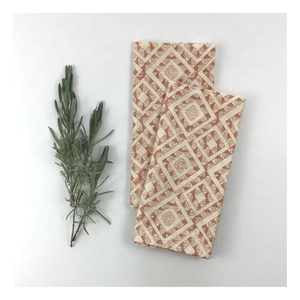Belle haute humidité évacuation farine sac Type coton lin cuisine demi blanc Floral imprimé serviettes expédition internationale - Product Image 2