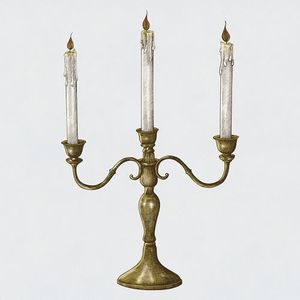 Élégant candélabre en métal conçu pour les mariages de grandes salles de banquet et les décorations d'événements de luxe avec un éclairage lumineux - Product Image 1