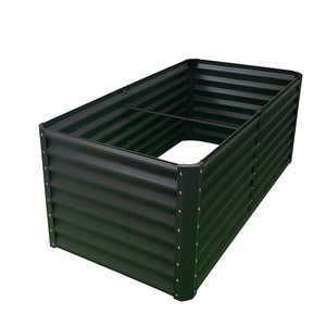 เตียงปลูกต้นไม้ทำจากเหล็กชุบสังกะสี6x3x2ft ขนาดใหญ่กล่องกระดาษลูกฟูกทำจากโลหะ - Product Image 2