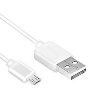 Câble de charge rapide USB-A vers Micro USB 1m en PVC pour iPhone et batterie externe avec fonction 3A, câble de données