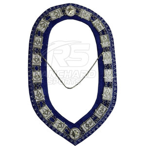 Collar Masónico con Juego de Joyas, Conjunto de Insignia para Oficial de la Francmasonería, Collar y Joyas Masónicas Personalizadas - Product Image 2