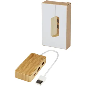 Tapas Bamboo USB Hub, Gadgets Promocionales Ecológicos - Product Image 3