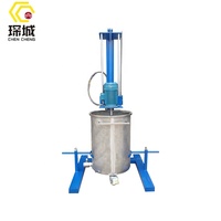 Mélangeur de liquides vertical CC-HSM-100 100L 4kW pour le mélange d'huile blanche, de poudre colorée et de matériaux en caoutchouc