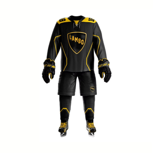Uniforme de hockey sobre hielo de alta calidad, transpirable, de secado rápido, que absorbe el sudor, logotipo personalizado y nombre del equipo, Impresión de poliéster ligero - Product Image 5