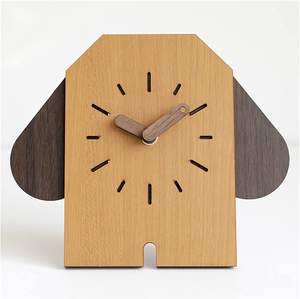Modern Cute Wood <b>Clock</b> Cheap Price Hot Sale Wooden Desktop Stand <b>Clocks</b> for <b>Kids</b> Room Decor - Product Image 3