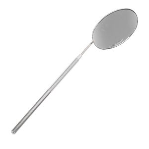 กระจกแต่งหน้าติดผนังแบบมุมกว้างสำหรับร้านเสริมสวย ขายส่ง ใช้ในชีวิตประจำวัน ดีไซน์เฉพาะตัว กรอบสแตนเลส - Product Image 5