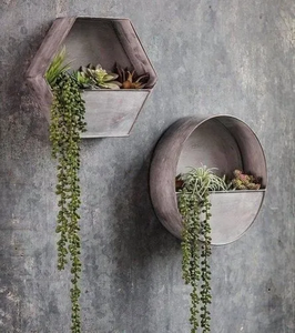 Granja de Metal galvanizado medio molino de viento escultura de pared arte rústico decoración del hogar acentos decorativos de calidad superior - Product Image 4