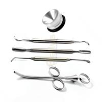 Alat Pengaduk Amalgam Manual dari Baja Anti Karat Premium, Wadah Sendok Suntik Cangkok Tulang Gigi, Instrumen yang Dapat Digunakan Kembali