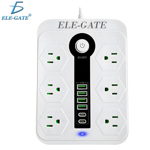 ปลั๊กพ่วงอเนกประสงค์ 6 ช่องเสียบ AC 4 ช่อง USB และ 2 ช่อง Type-C สำหรับการชาร์จที่รวดเร็วและปลอดภัย สายยาว 5 เมตร - Product Image 1