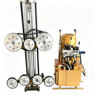 Nouvelle machine de découpe de pierre hydraulique à haute efficacité 25KW, épaisseur maximale 730mm, longueur 1500mm, scie à câble diamantée pour démolition de béton