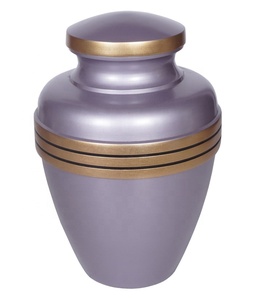 Urna de cremación de METAL hecha a mano, suministros funerarios de METAL clásico en urnas de alta calidad con esmalte para cenizas - Product Image 1