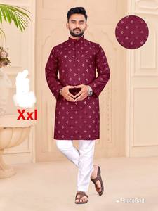 Collection Spéciale Festival Homme : Kurta Pyjama 100% Coton à Motifs Géométriques, Écologique et Infroissable – Exportateur en Gros - Product Image 6