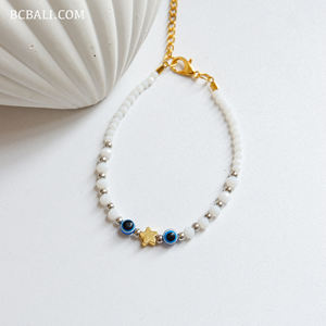 Pulseras de Cuentas de Cristal Brillante con Dijes de Estrella, Estilo Bohemia, para Mujer, Regalo para Ella - Product Image 1