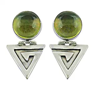 Boucles d'oreilles pendantes géométriques en argent 925 pour femme Art Palace, bijoux fantaisie, cadeau - Product Image 3