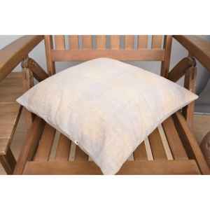 Primitive Style Beige Rustic Patchwork Wool <b>Pillow</b> 16x16 Inch Woven Cushion Vintage Square Pattern for Living Sofas Beddings - Product Image 4