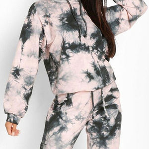 Conjuntos Deportivos de Sublimación de Alta Calidad para Mujer, Pantalones Deportivos y Sudadera con Capucha Gruesos con Estampado Personalizado para Mujer - Product Image 3